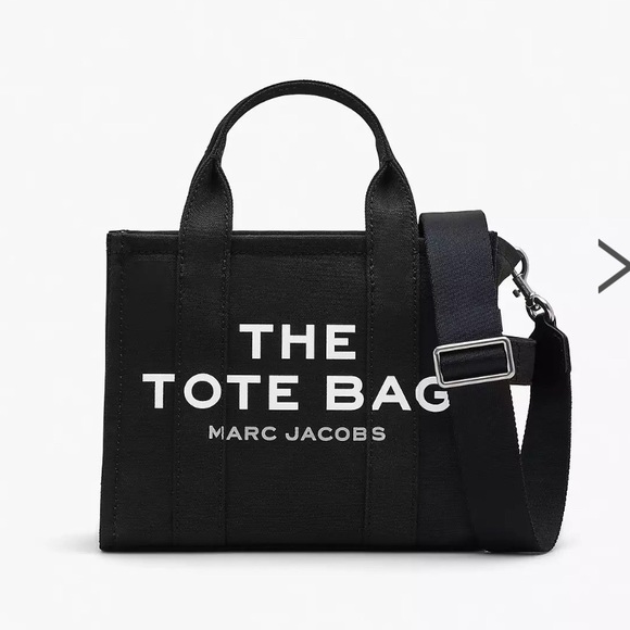 Marc Jacobs The Canvas Small Tote Bag Black Crossbody Bag Authentic - Picture 2 of 15